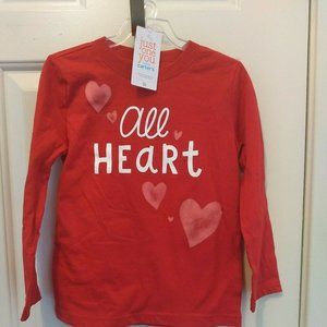 Girls All Heart T-Shirt - Just One You Made By Carter's Red 5T